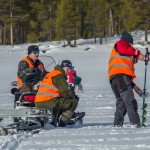 Ismannskapene borret opp hull til konkurransen